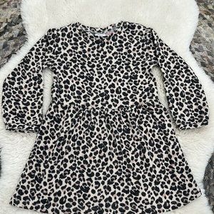 Zara Girls Leopard Print Dress - 3-4 Years